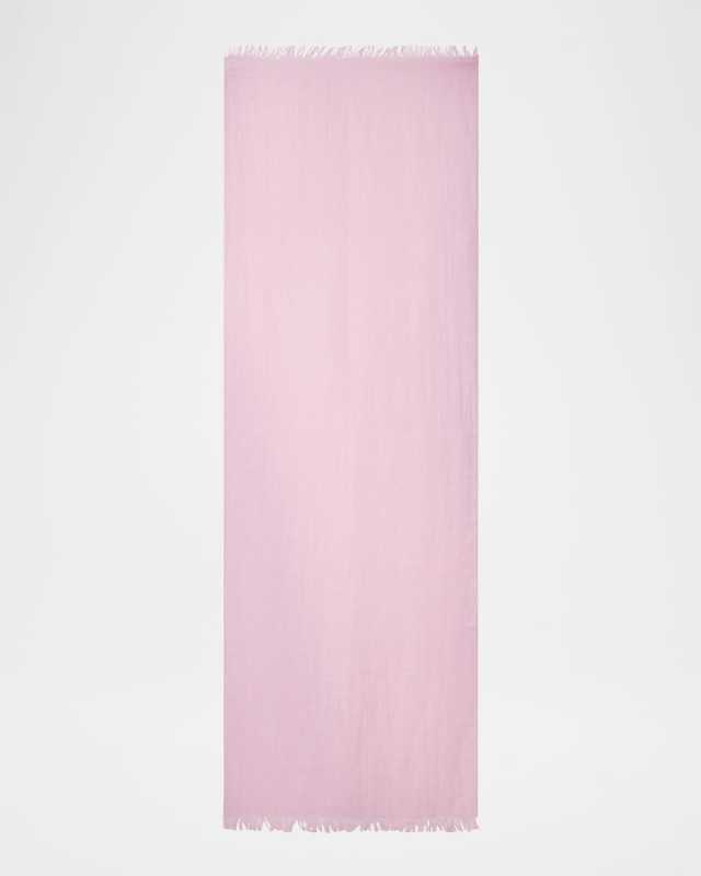 Laminated Linen Scarf, 79x28"